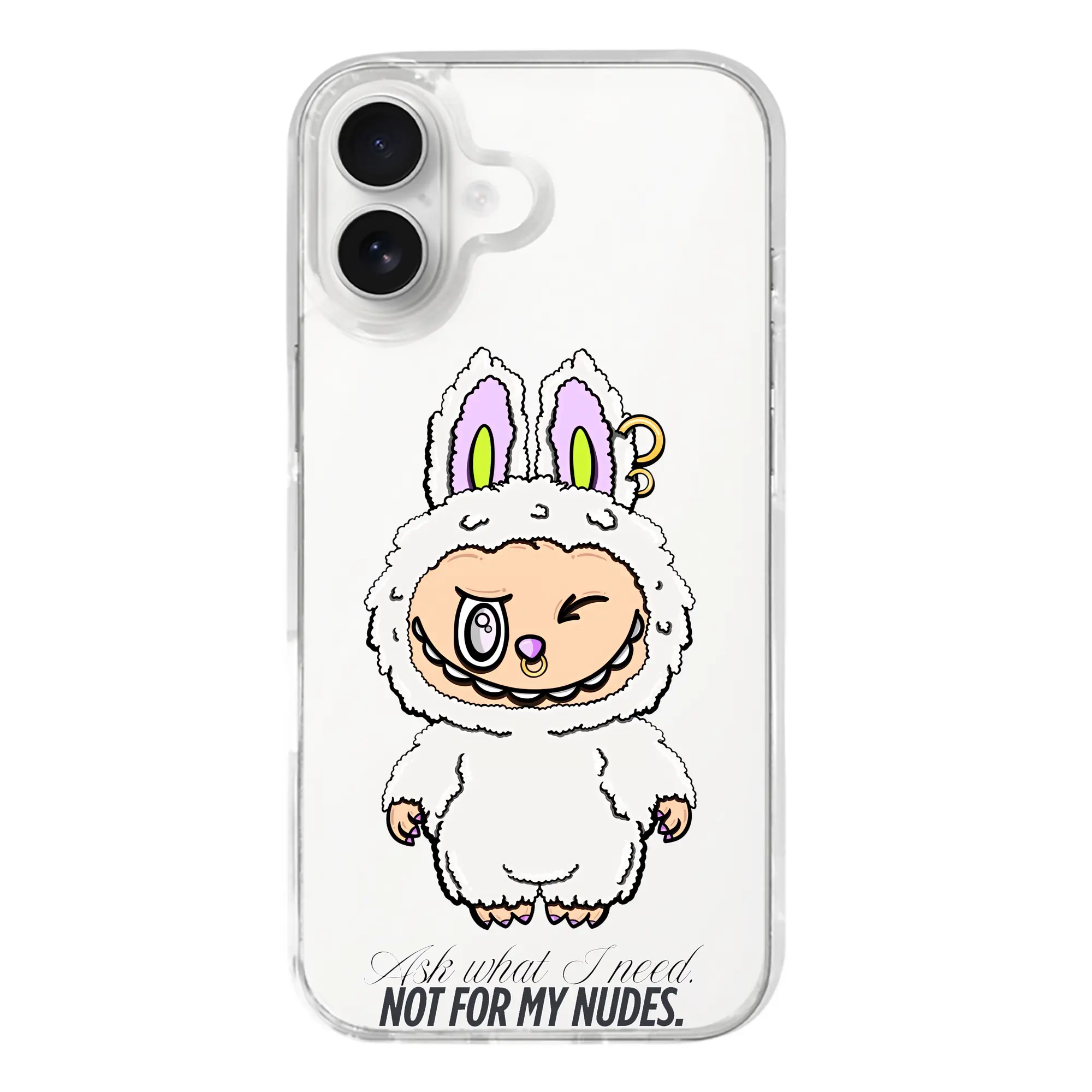 ラブブ グッズ ラブブ - iPhone 17シリーズ 透明スマホケース – 薄型・耐衝撃・精密フィット保護カバー